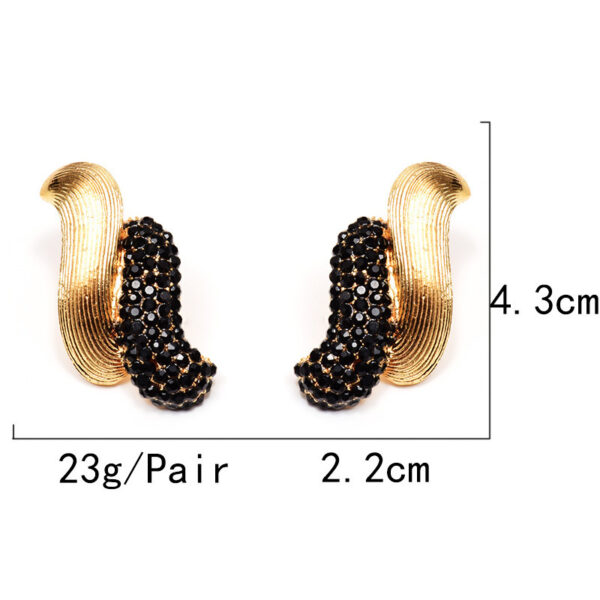 European And American Style Trendy Diamond Earrings - Image 6