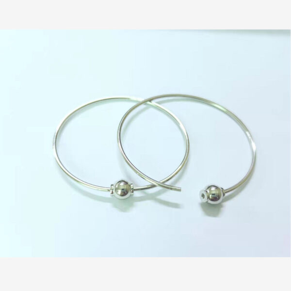 Sterling Silver Screw Movable Bracelet - Image 4