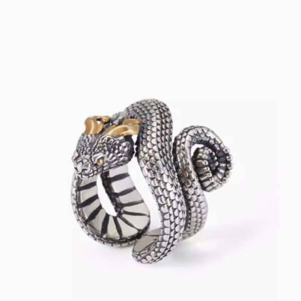 Men's Trendy Pure Silver Personality Domineering Dragon Ring - Image 4